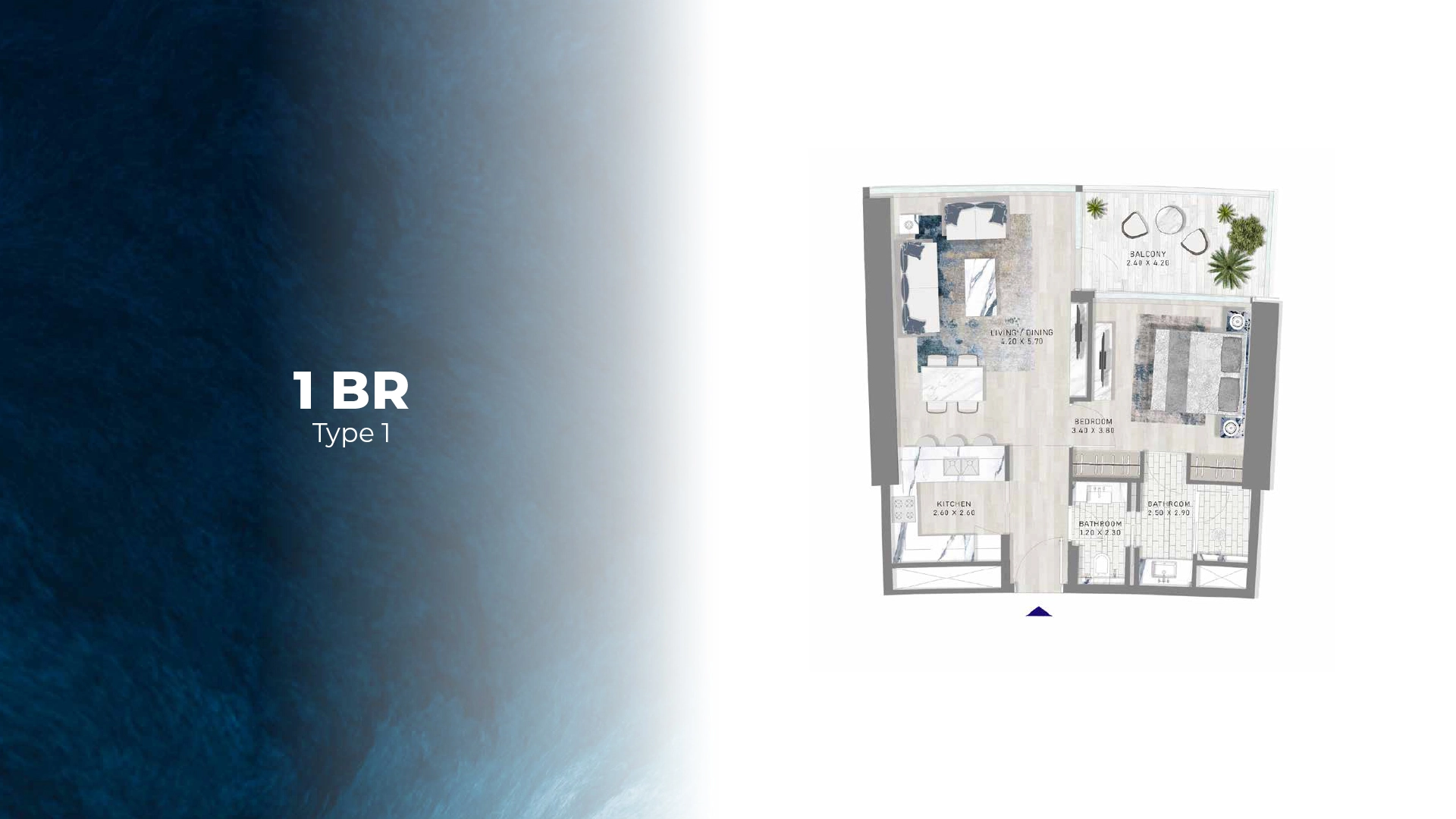 1 BR - Type A